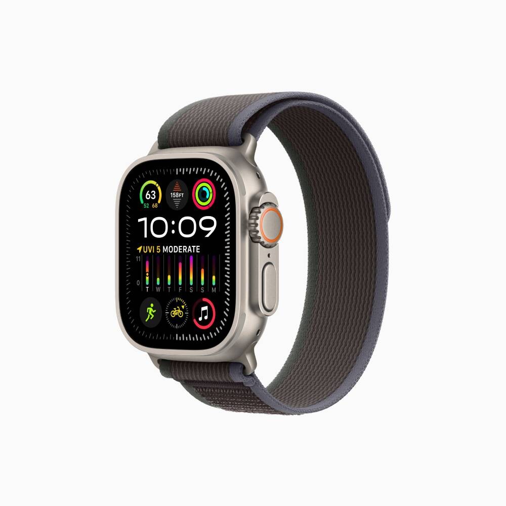 Умные часы Apple Watch Ultra 2, 49 мм, GPS+Cellular, Natural Titanium Case/Blue/Black Trail Loop - S/M, Серебристый, Умные часы Apple Watch Ultra 2, 49 мм, GPS+Cellular, Natural Titanium Case/Blue/Black Trail Loop - S/M
Умные часы Apple Watch Ultra 2, 49 мм, GPS+Cellular, Natural Titanium Case/Blue/Black Trail Loop - S/M, Серебристый, Умные часы Apple Watch Ultra 2, 49 мм, GPS+Cellular, Natural Titanium Case/Blue/Black Trail Loop - S/M