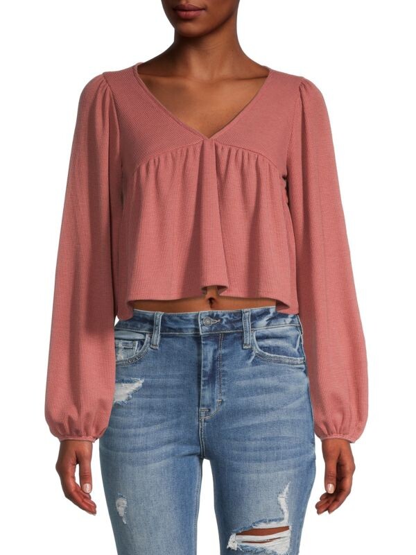 Топ Hashttag In Trend Babydoll вафельной вязки, brick
Топ Hashttag In Trend Babydoll вафельной вязки, brick