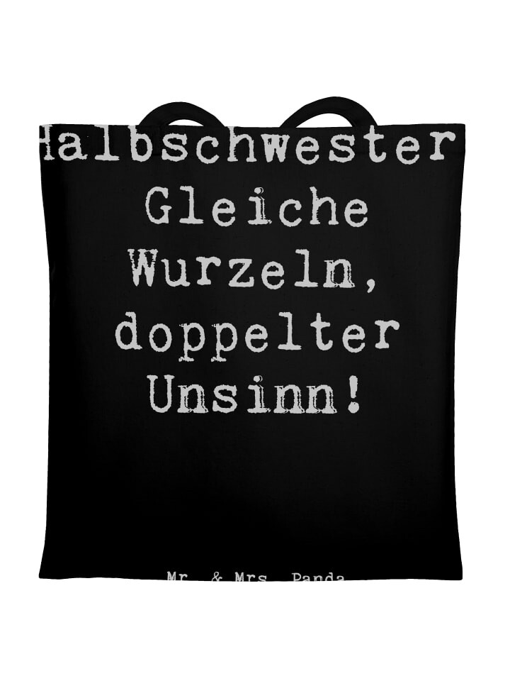 Сумка для переноски Mr & Mrs Panda Halbschwester Unsinn, черный 
Сумка для переноски Mr & Mrs Panda Halbschwester Unsinn, черный
