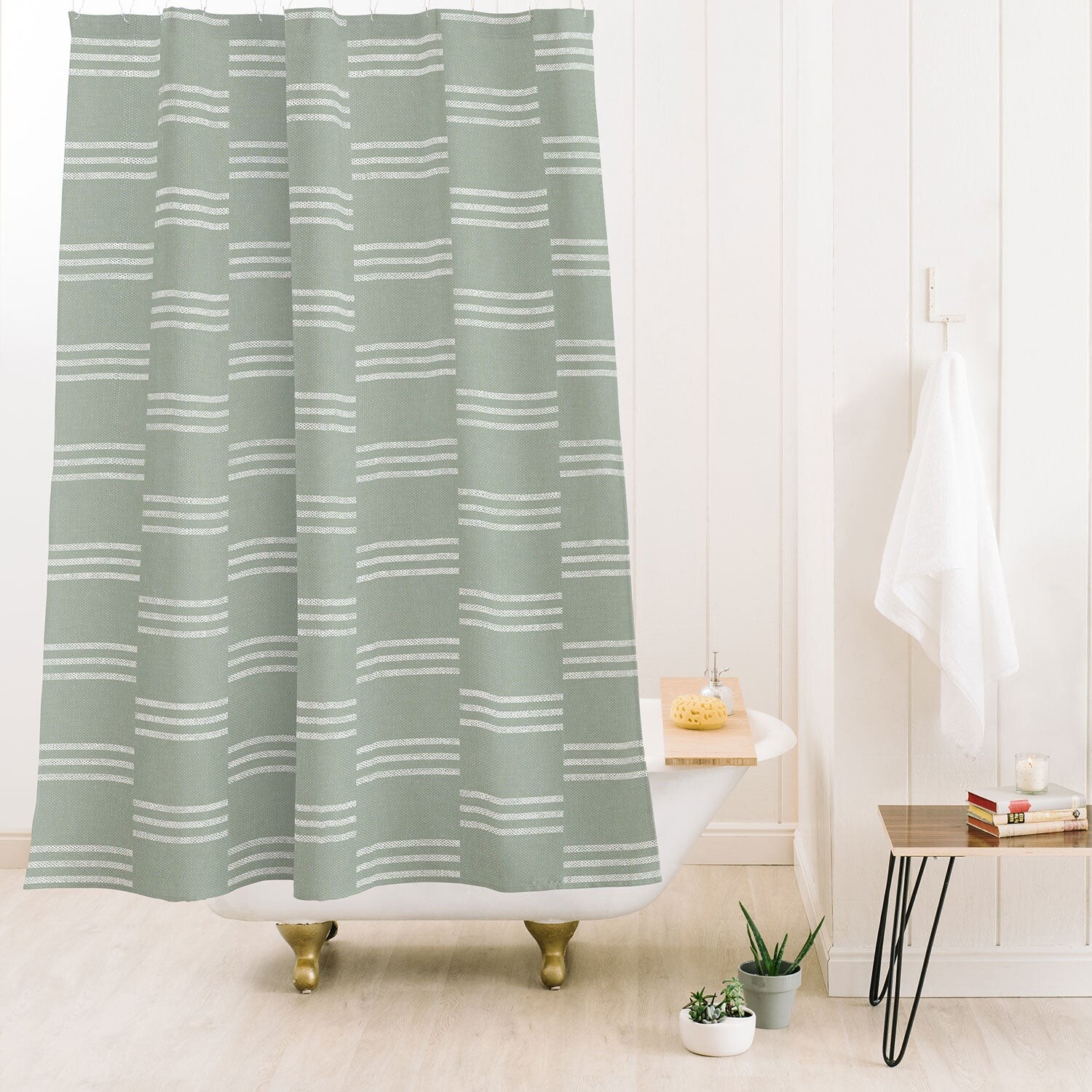 Занавеска для душа Little Arrow Design Co Ella с тройной полоской Sage Deny Designs, цвет No Liner Included
Занавеска для душа Little Arrow Design Co Ella с тройной полоской Sage Deny Designs, цвет No Liner Included
