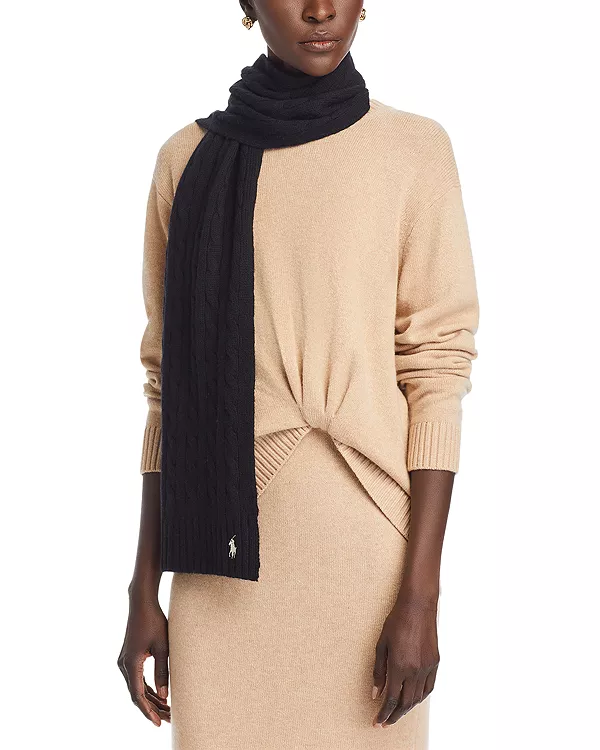Классический шарф из шерсти и кашемира Polo Ralph Lauren, черный
Классический шарф из шерсти и кашемира Polo Ralph Lauren, черный