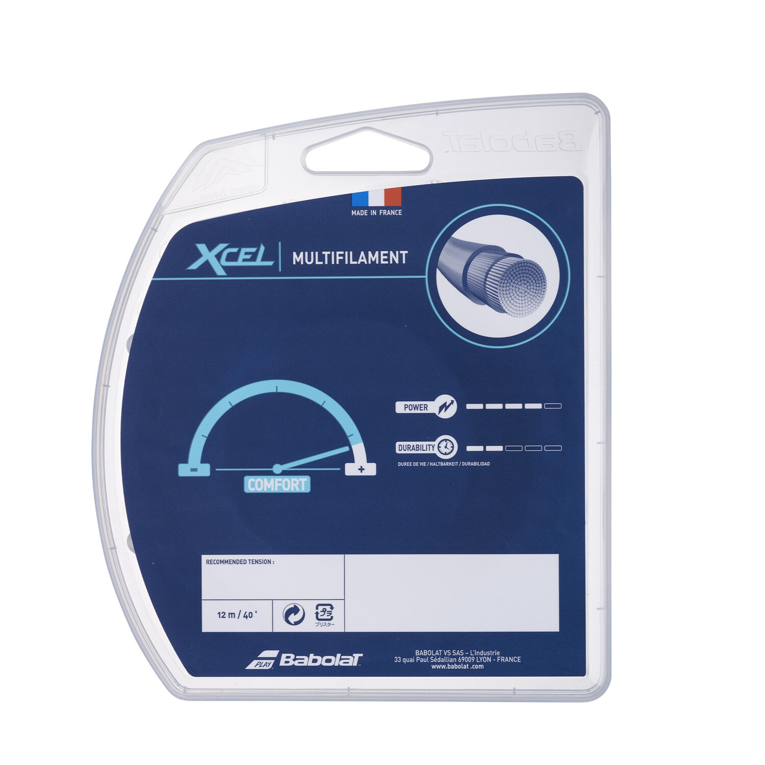 Теннисная струна Babolat XCEL 1,30 мм мультифибра бежевая, белый
Теннисная струна Babolat XCEL 1,30 мм мультифибра бежевая, белый