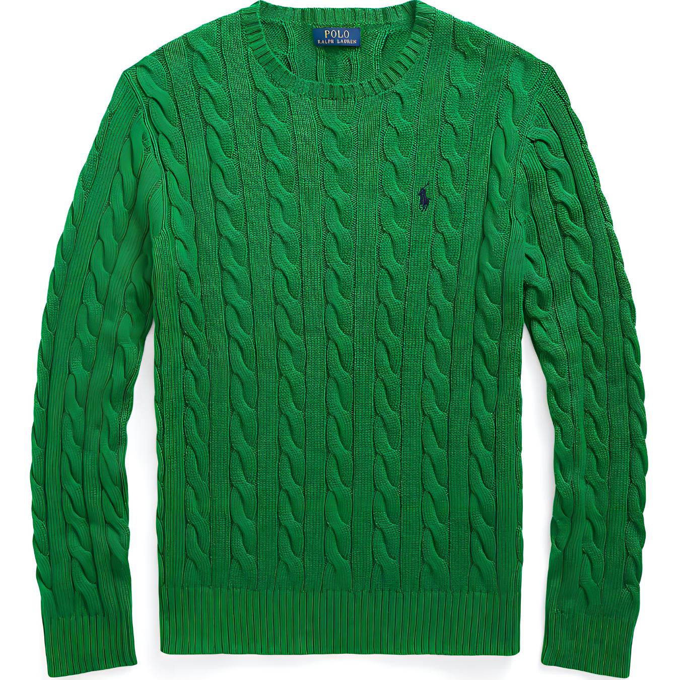 Вязаный свитер из хлопка Polo Ralph Lauren, зеленый
Вязаный свитер из хлопка Polo Ralph Lauren, зеленый