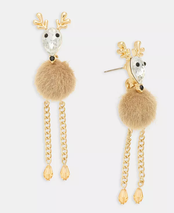 Серьги в форме оленя из золотистого кристалла Holiday Lane, multi
Серьги в форме оленя из золотистого кристалла Holiday Lane, multi