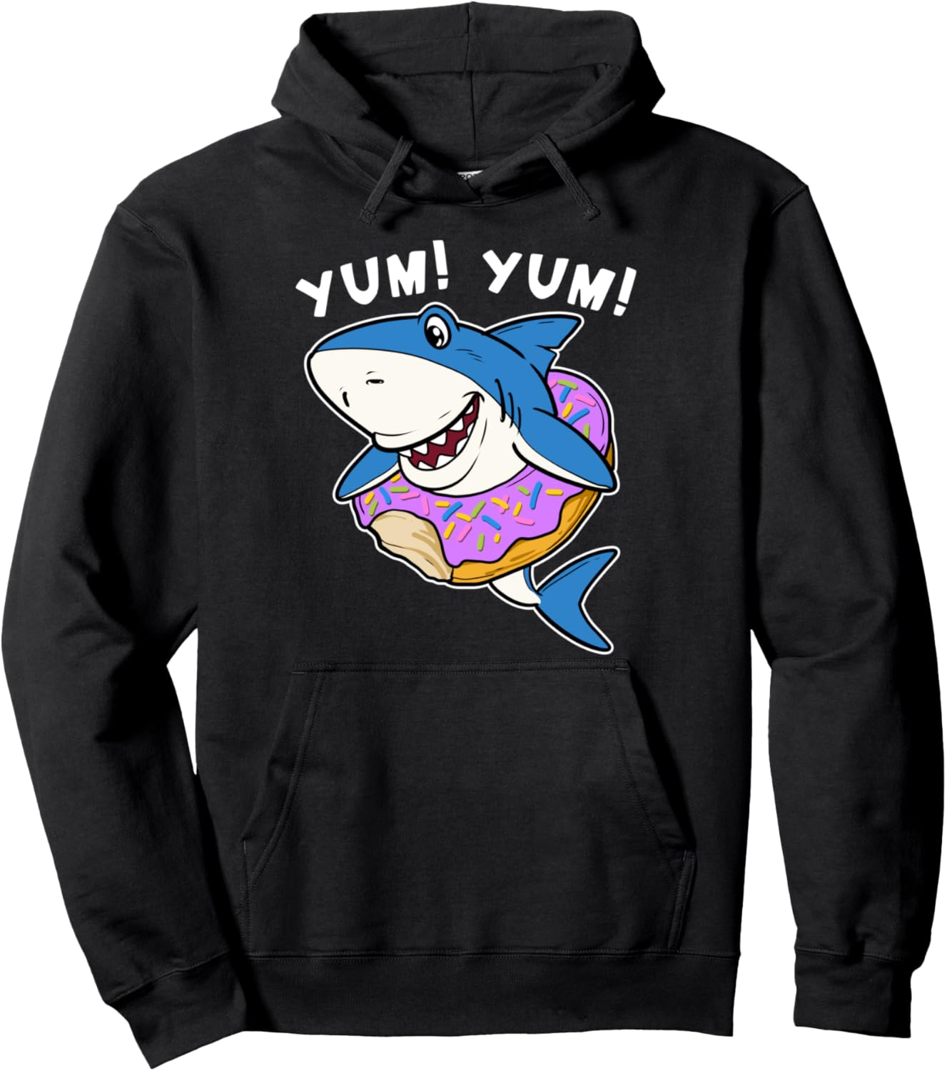 Забавная толстовка с изображением пончика-акулы и пончика-рыбы, черная Sweet Shark Dessert Fish
Забавная толстовка с изображением пончика-акулы и пончика-рыбы, черная Sweet Shark Dessert Fish