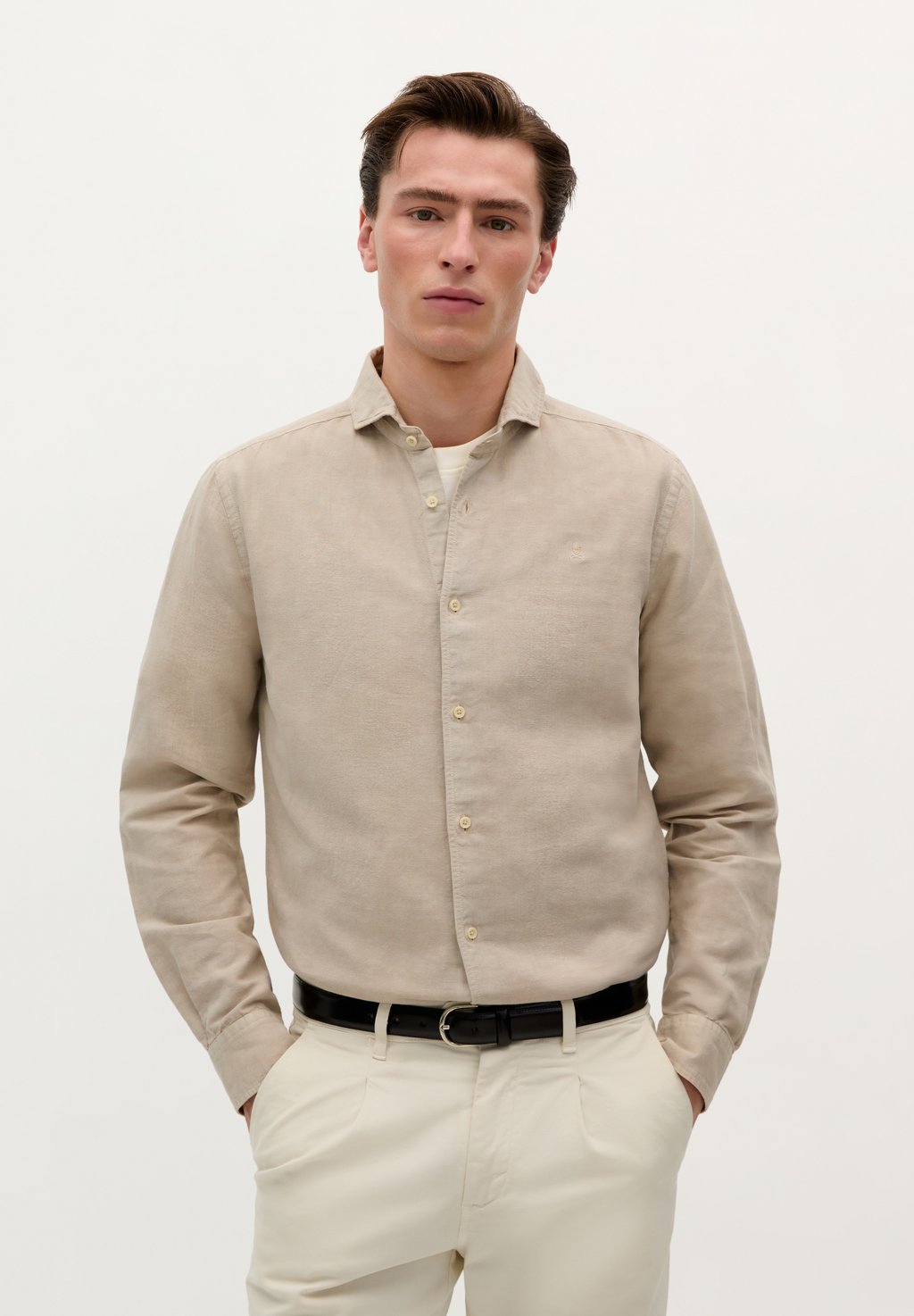 Рубашка VINTAGE Scalpers, бежевый 
Рубашка VINTAGE Scalpers, бежевый