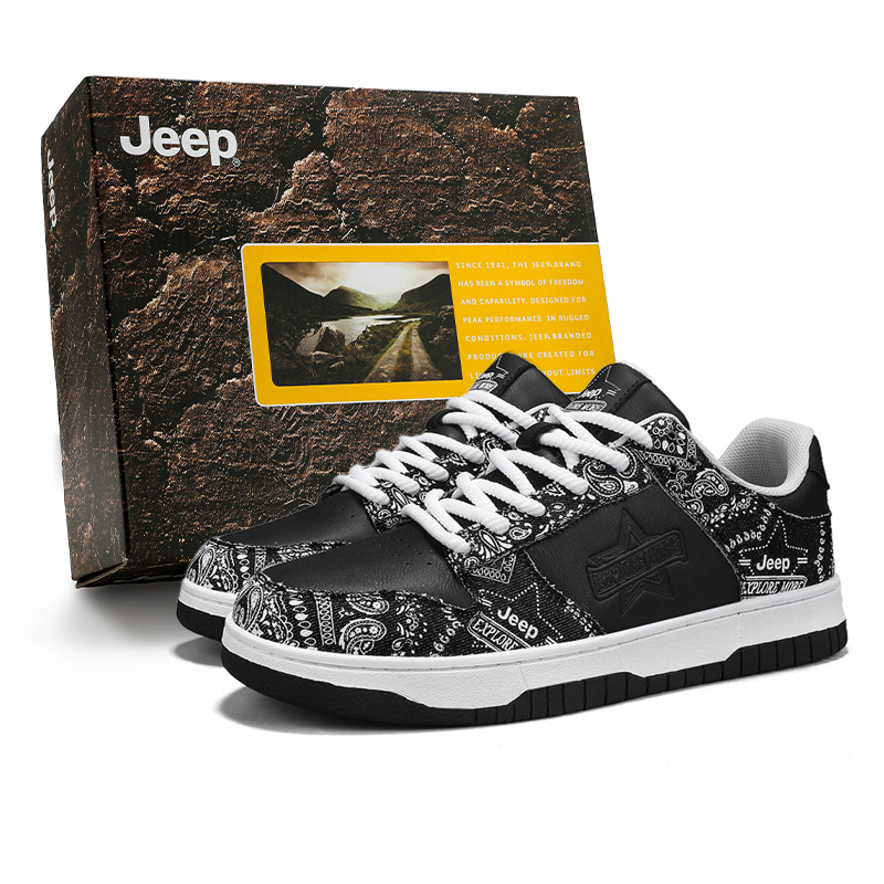 Кроссовки для скейтбординга мужские низкие с усиленной амортизацией и защитой от истирания Jeep, белый черный
Кроссовки для скейтбординга мужские низкие с усиленной амортизацией и защитой от истирания Jeep, белый черный