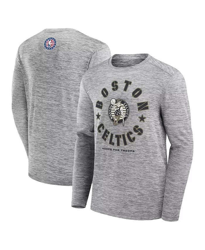 Мужская футболка с длинным рукавом Heather Gray Boston Celtics NBA Hoops for Troops Fanatics
Мужская футболка с длинным рукавом Heather Gray Boston Celtics NBA Hoops for Troops Fanatics