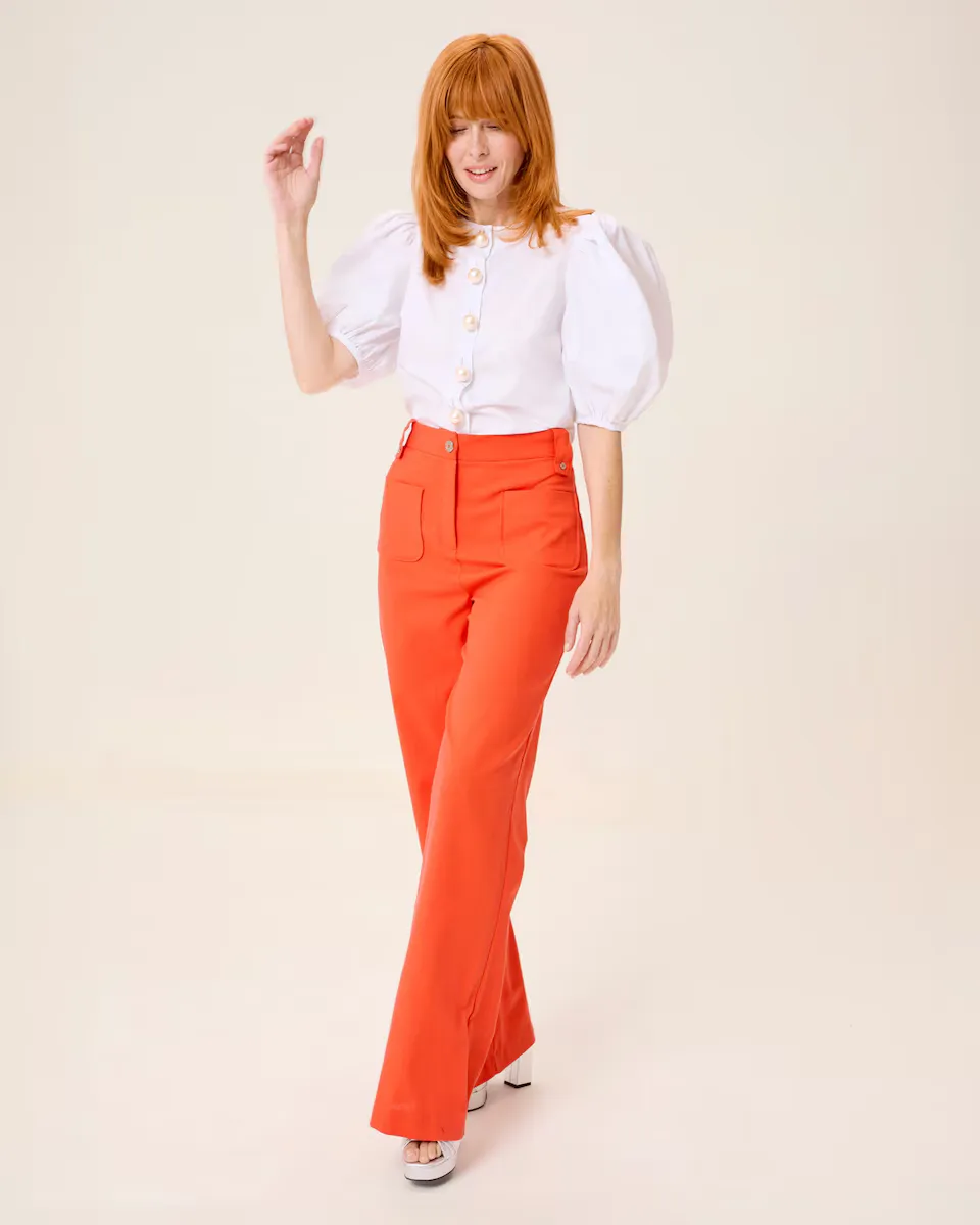 Женские прямые брюки Rosi с пуговицей и передними карманами Dolores Promesas, оранжевый
Женские прямые брюки Rosi с пуговицей и передними карманами Dolores Promesas, оранжевый