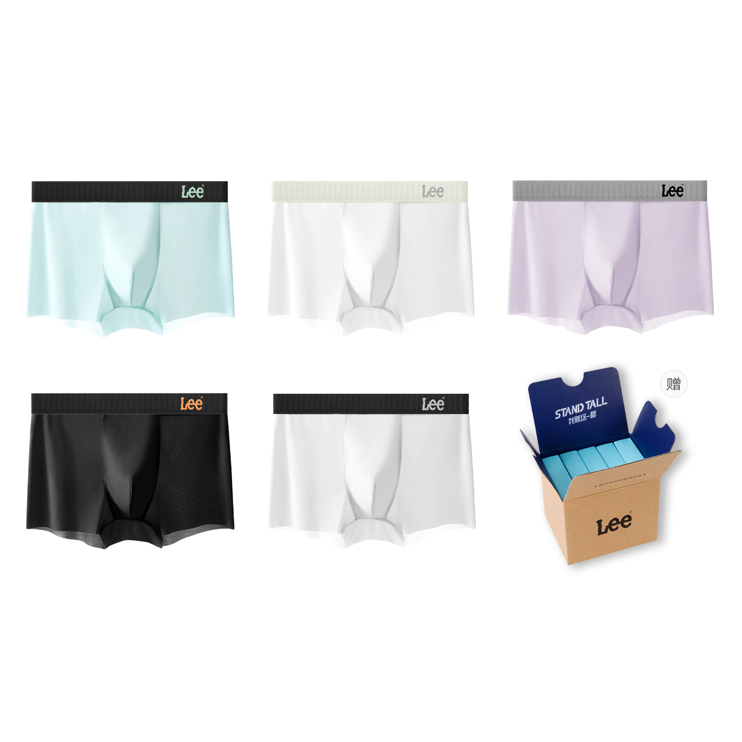 Lee Подарочный набор мужского белья 5 пар
Lee Подарочный набор мужского белья 5 пар
