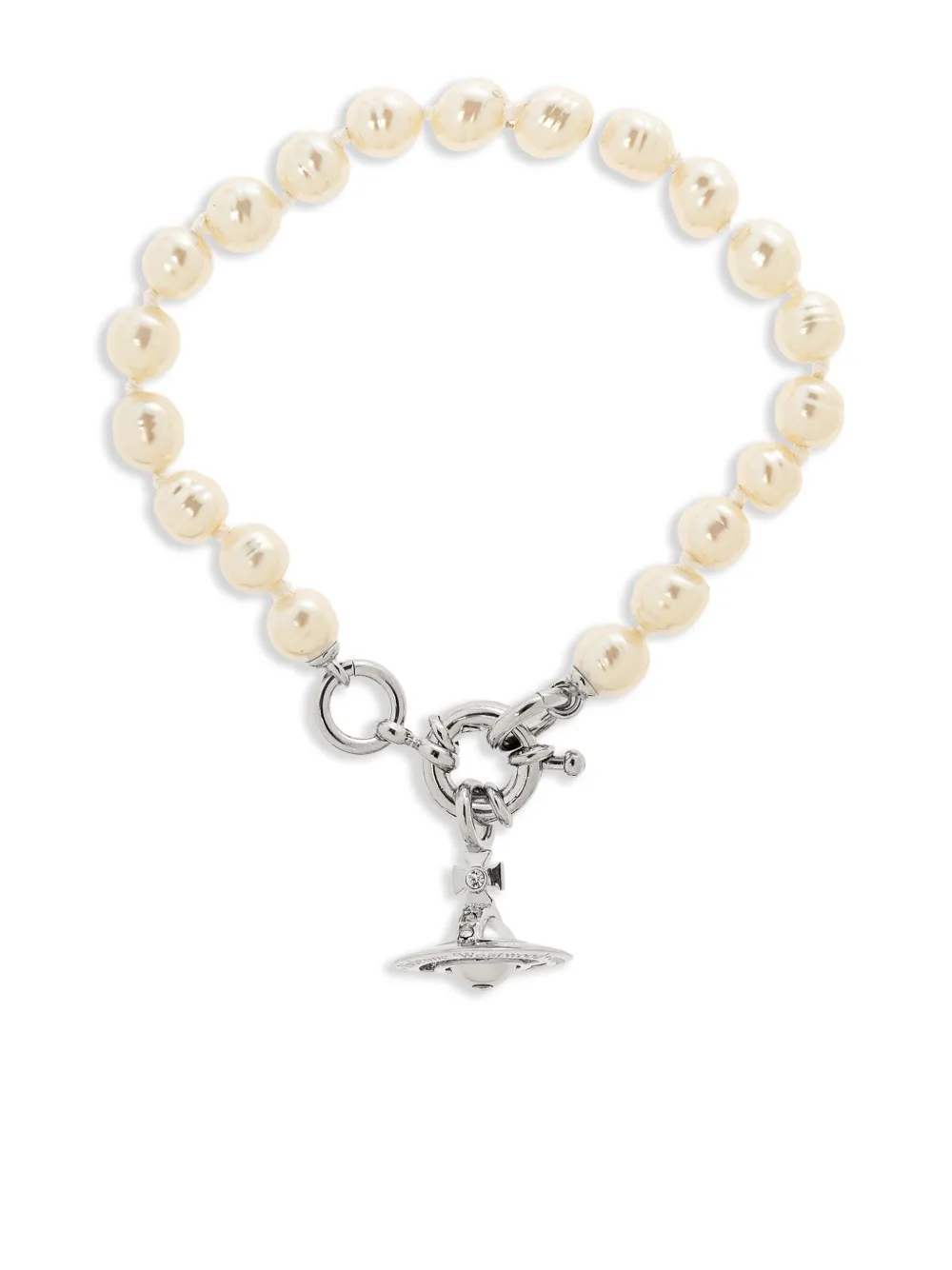 Браслет с подвеской Orb Vivienne Westwood, белый
Браслет с подвеской Orb Vivienne Westwood, белый