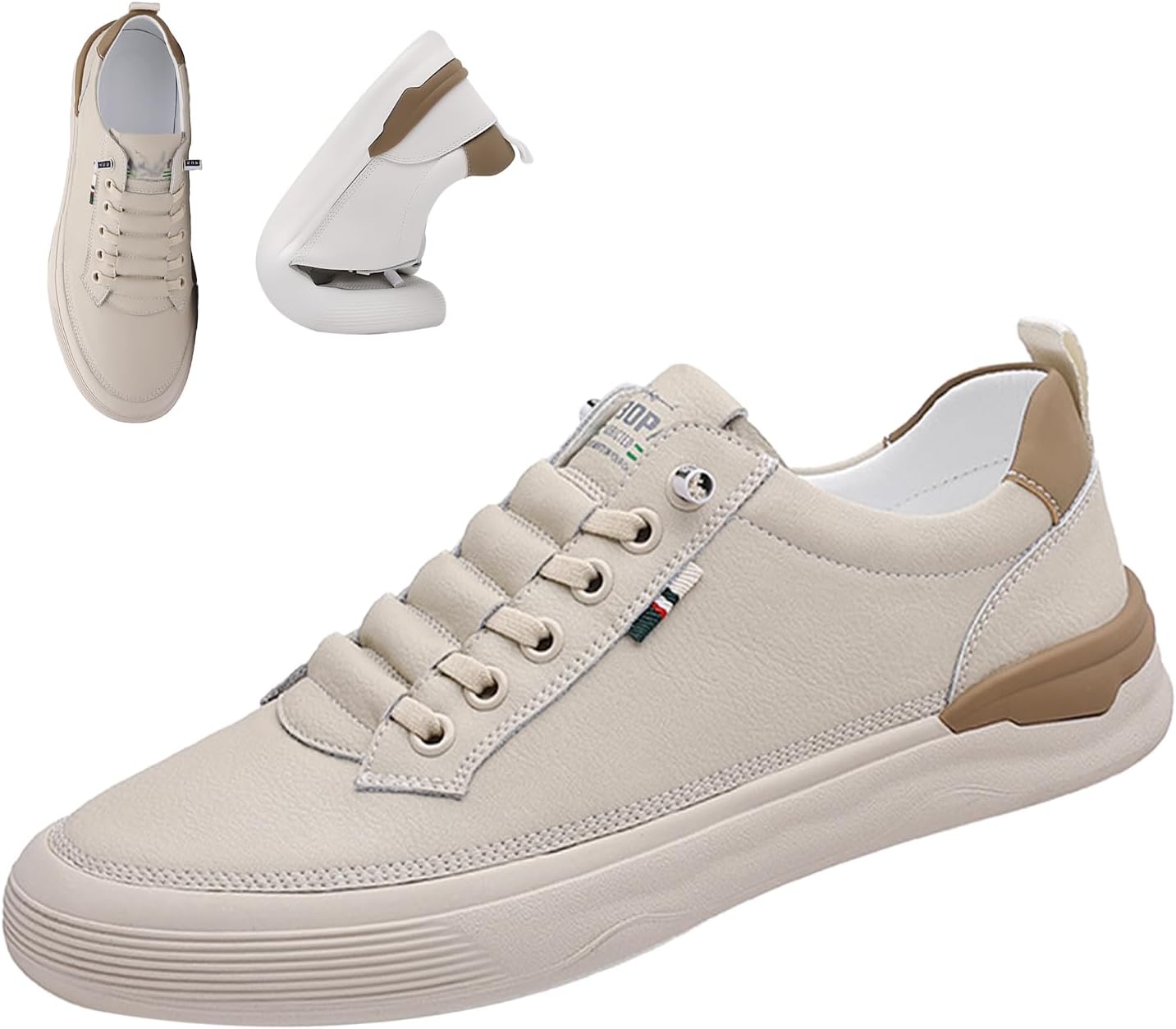 Мужские повседневные туфли из кожи, модные кроссовки, удобные и дышащие, с нескользящей мягкой подошвой, деловые слипоны Oxfords Moyowei, бежевый
Мужские повседневные туфли из кожи, модные кроссовки, удобные и дышащие, с нескользящей мягкой подошвой, деловые слипоны Oxfords Moyowei, бежевый