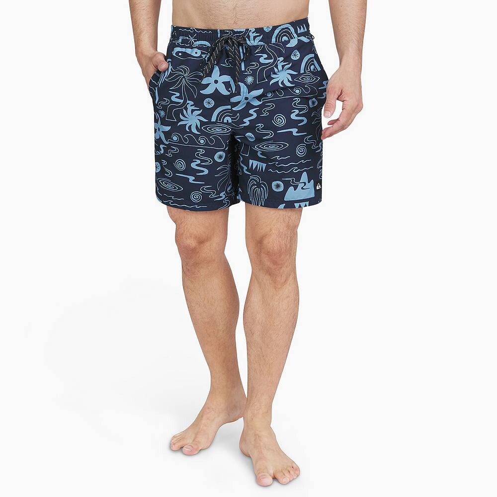 Мужские шорты для плавания волейбол с пляжным принтом Quiksilver 6,5 дюйма, цвет Navy Blazer
Мужские шорты для плавания волейбол с пляжным принтом Quiksilver 6,5 дюйма, цвет Navy Blazer