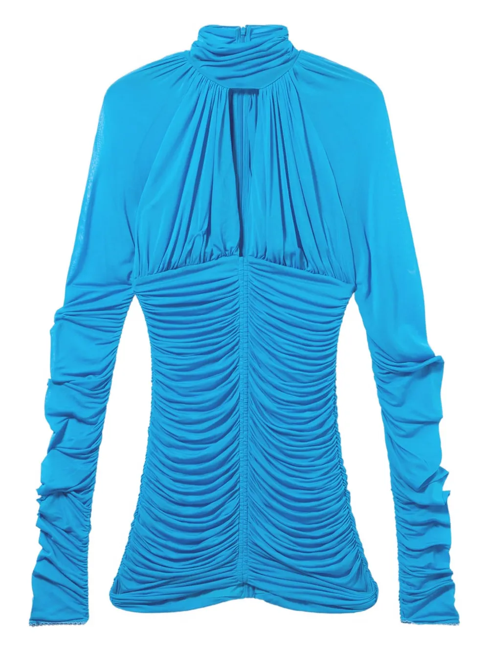 Платье мини с высоким воротником и сборками BLUMARINE, синий
Платье мини с высоким воротником и сборками BLUMARINE, синий