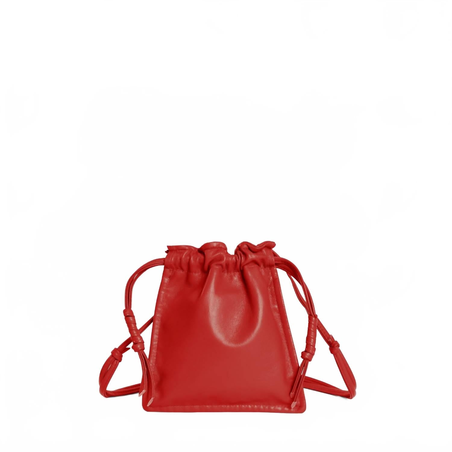 Женская мини-сумка Bowie через плечо из кожи с завязками в цвете томат Lemiz, Tomato
Женская мини-сумка Bowie через плечо из кожи с завязками в цвете томат Lemiz, Tomato