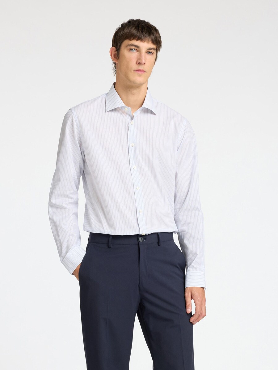 Рубашка Slim Fit на пуговицах SELECTED, белый
Рубашка Slim Fit на пуговицах SELECTED, белый