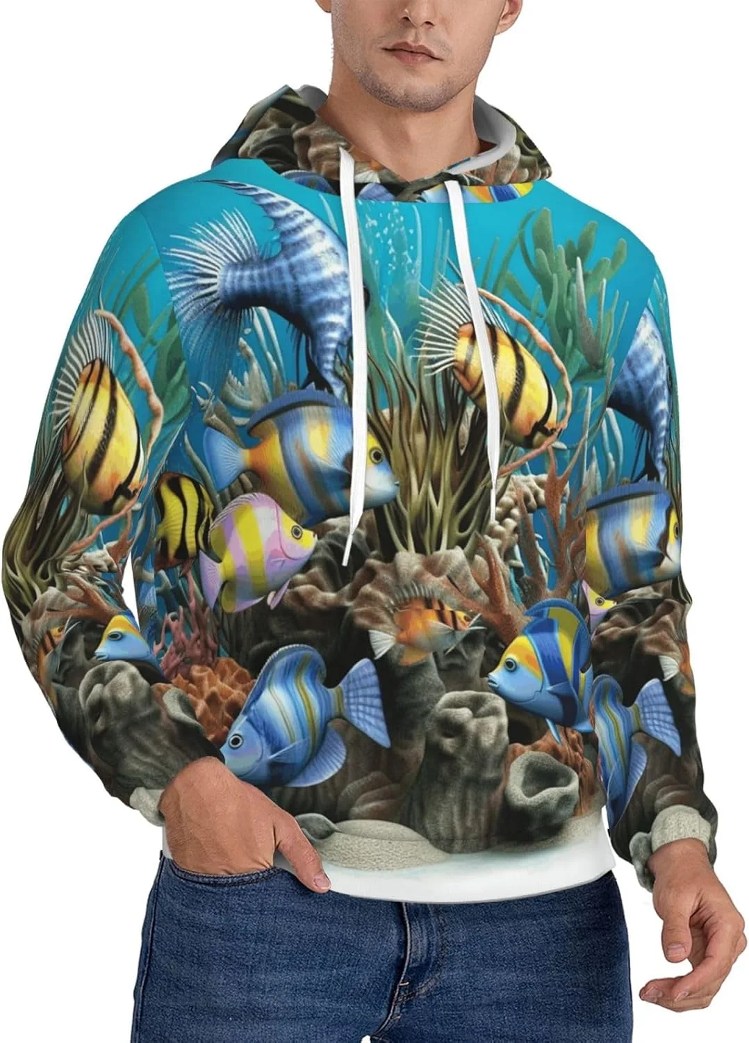 Мужская флисовая толстовка с капюшоном и карманами HJTRW
Мужская флисовая толстовка с капюшоном и карманами HJTRW