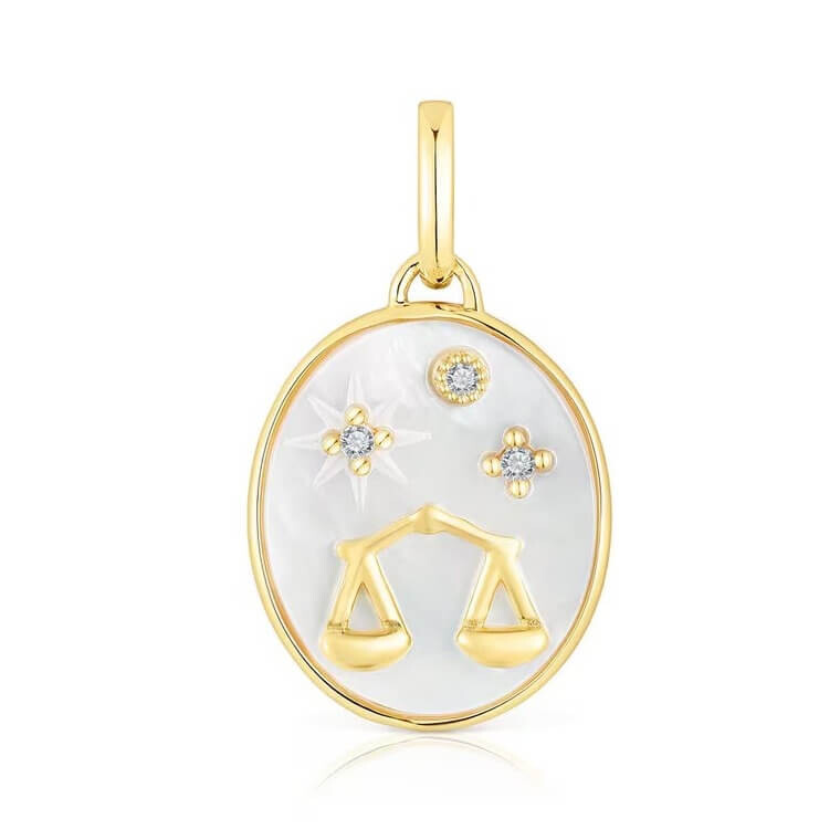 Подвеска Tous Horoscope Libra, серебро позолоченное/перламутр/топазы
Подвеска Tous Horoscope Libra, серебро позолоченное/перламутр/топазы