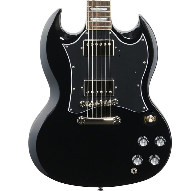 Стандартная электрогитара Epiphone SG, черное дерево SG Standard
Стандартная электрогитара Epiphone SG, черное дерево SG Standard