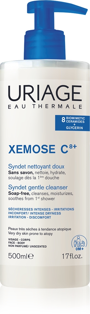 Xemose C8+ Syndet - мягкое очищающее синтетическое мыло для сухой и атопической кожи Uriage, 500 мл
Xemose C8+ Syndet - мягкое очищающее синтетическое мыло для сухой и атопической кожи Uriage, 500 мл