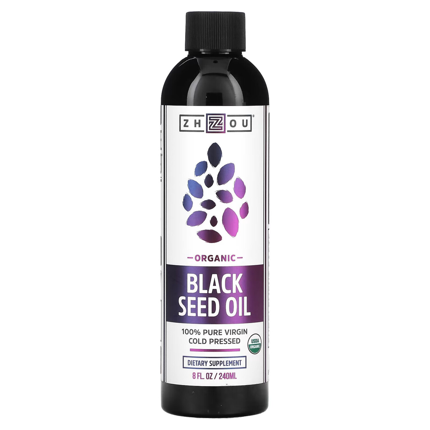 Zhou Nutrition, Органическое, 100% чистое нерафинированное масло черного тмина холодного отжима, 8 ж. унц. (240 мл)
Zhou Nutrition, Органическое, 100% чистое нерафинированное масло черного тмина холодного отжима, 8 ж. унц. (240 мл)