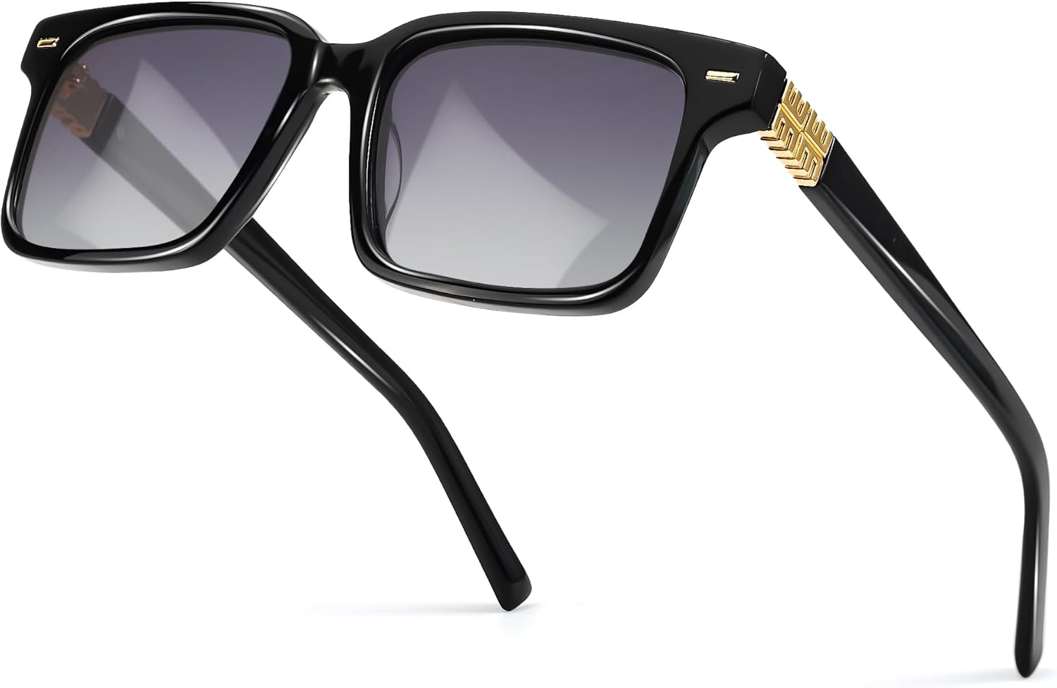 Солнцезащитные очки SIPHEW из ацетата, квадратные, поляризованные, для женщин и мужчин - ретро-винтажные, прямоугольные, с защитой от УФ-излучения UV400, A03 Black Sunglasses
Солнцезащитные очки SIPHEW из ацетата, квадратные, поляризованные, для женщин и мужчин - ретро-винтажные, прямоугольные, с защитой от УФ-излучения UV400, A03 Black Sunglasses