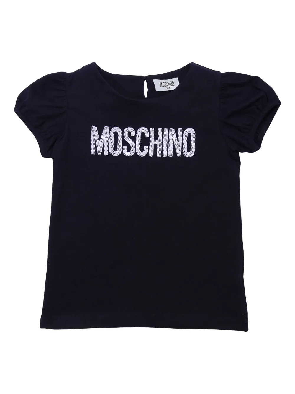 Топ с объемными рукавами Moschino Kids, синий
Топ с объемными рукавами Moschino Kids, синий