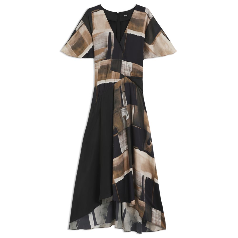 Шелковое платье с современным принтом BOSS, Patterned
Шелковое платье с современным принтом BOSS, Patterned