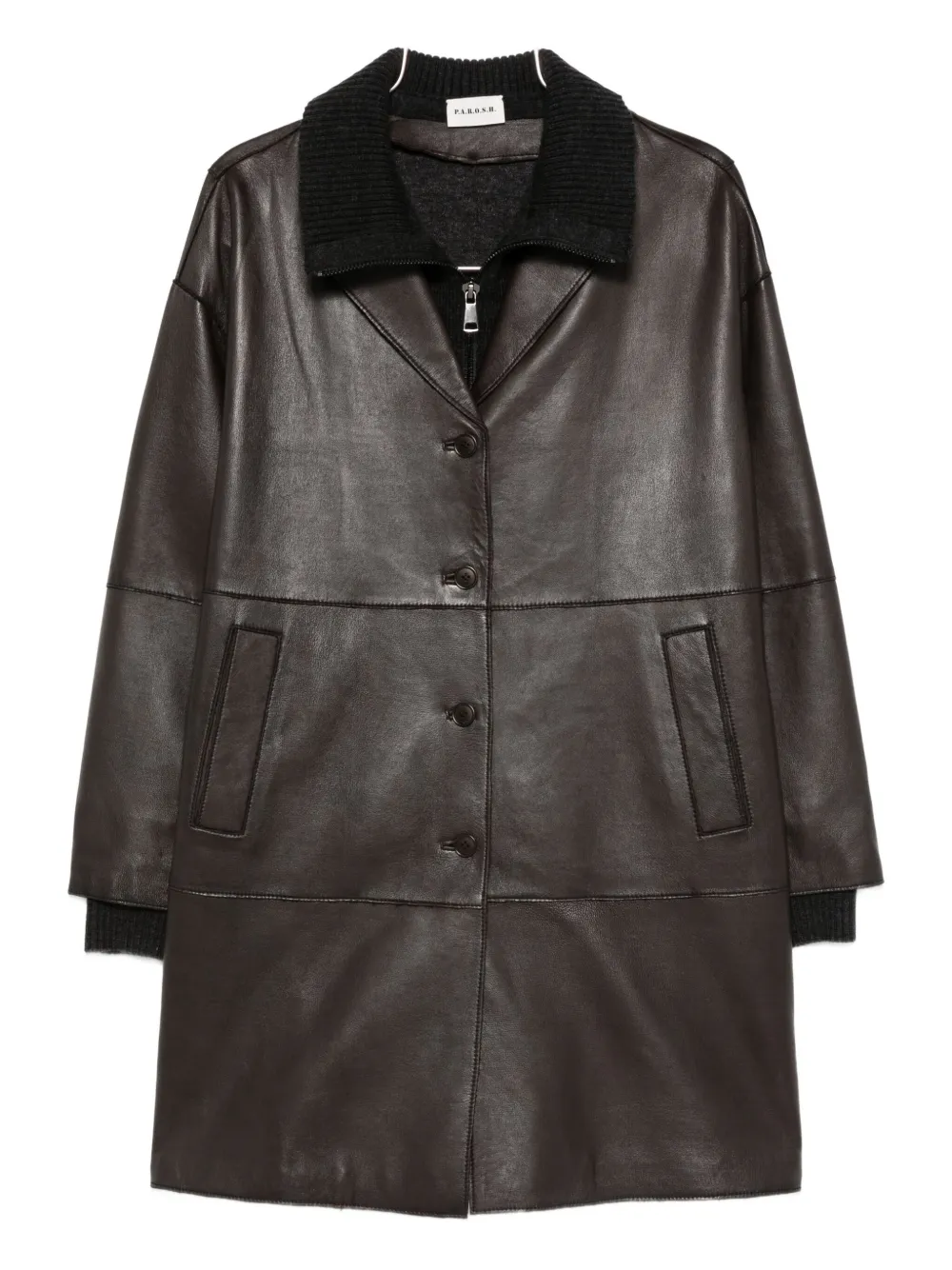 Однобортное пальто P.A.R.O.S.H., коричневый
Однобортное пальто P.A.R.O.S.H., коричневый