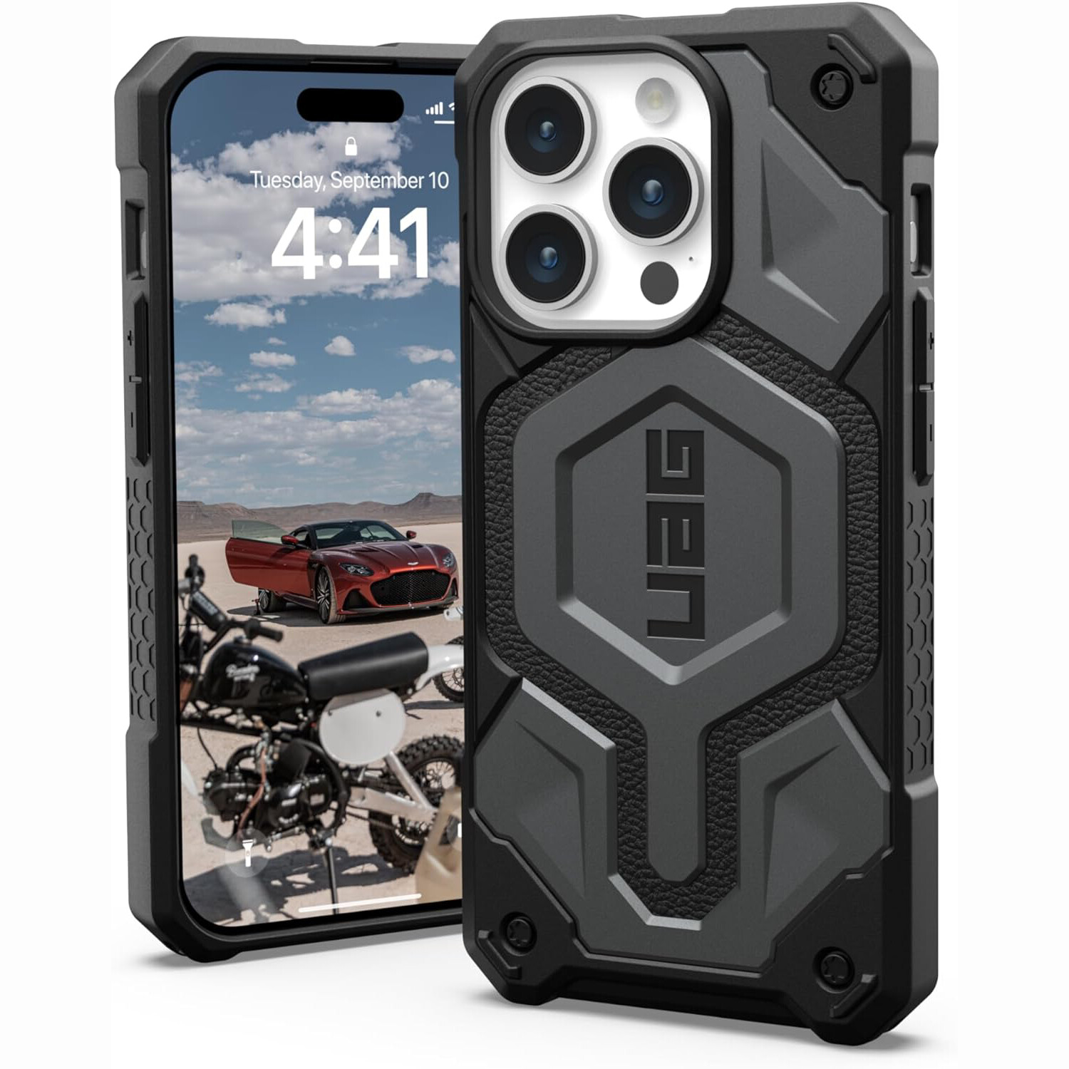 Чехол UAG Monarch Pro для iPhone 15 Pro, Silver, Серый, Чехол UAG Monarch Pro для iPhone 15 Pro, Silver
Чехол UAG Monarch Pro для iPhone 15 Pro, Silver, Серый, Чехол UAG Monarch Pro для iPhone 15 Pro, Silver