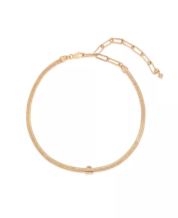 Ожерелье с узором «ёлочка» в виде знака зодиака, покрытое 18-каратным золотом Ettika, libra
Ожерелье с узором «ёлочка» в виде знака зодиака, покрытое 18-каратным золотом Ettika, libra