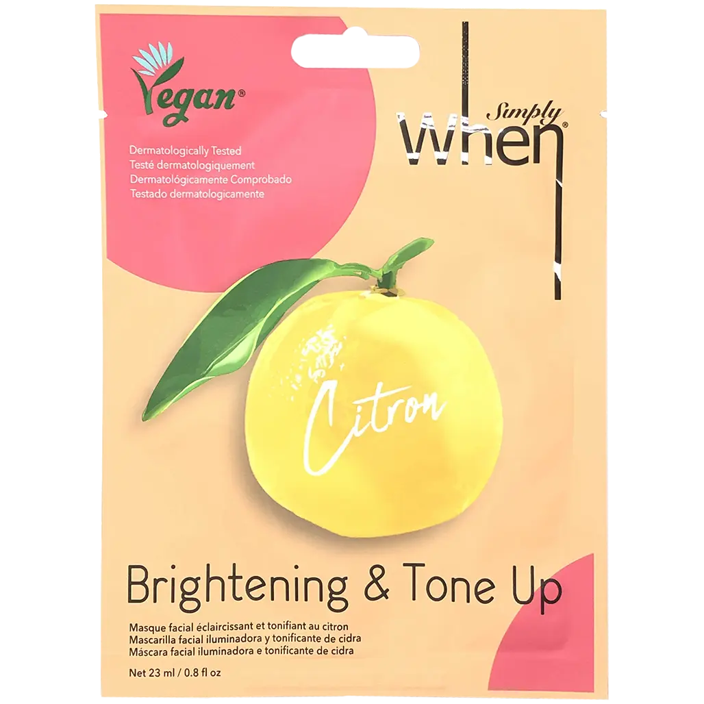 When Simply Vegan осветляющая маска для лица, 23 мл 
When Simply Vegan осветляющая маска для лица, 23 мл