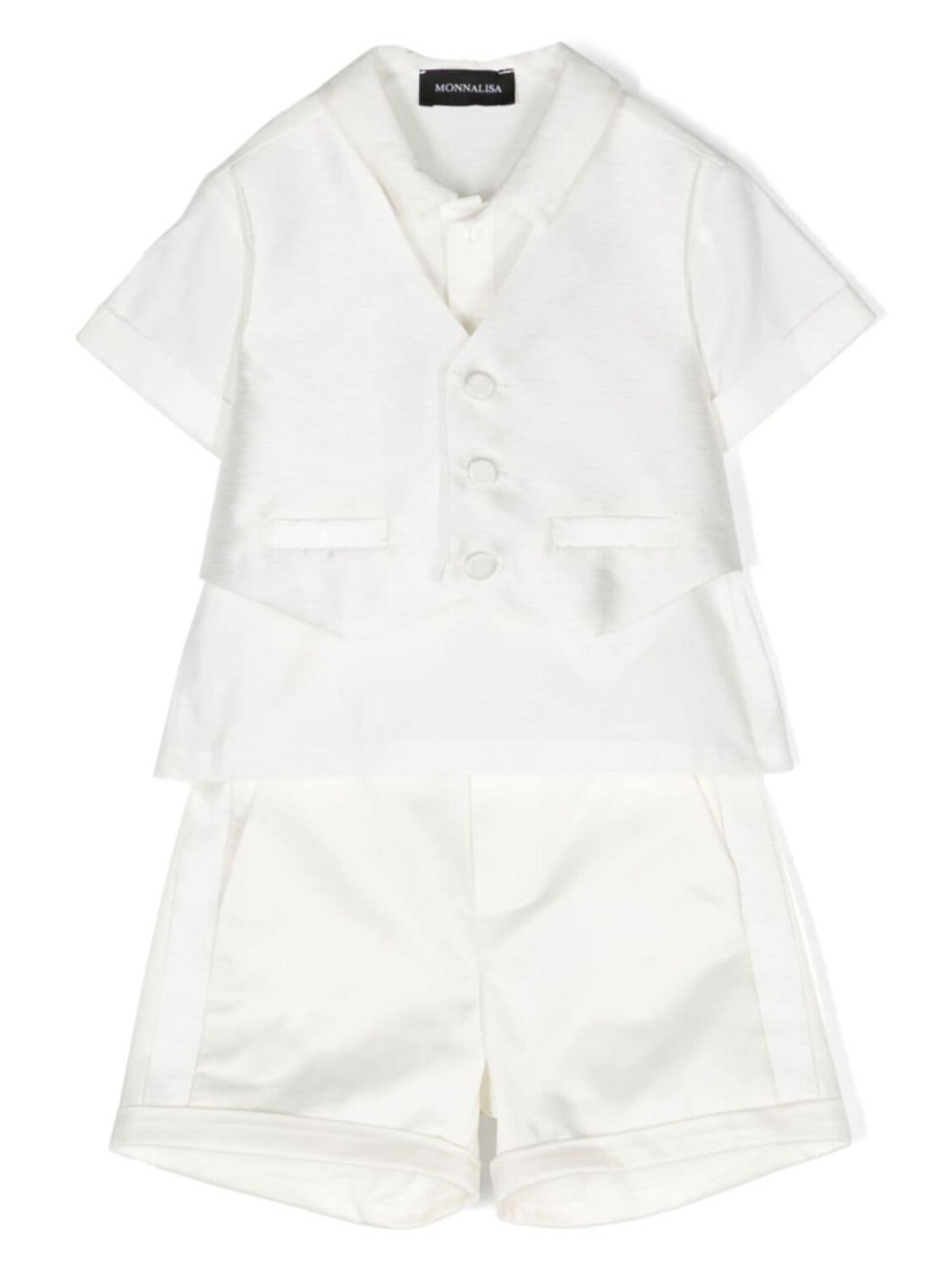 Monnalisa костюм из рубашки и шортов, белый
Monnalisa костюм из рубашки и шортов, белый