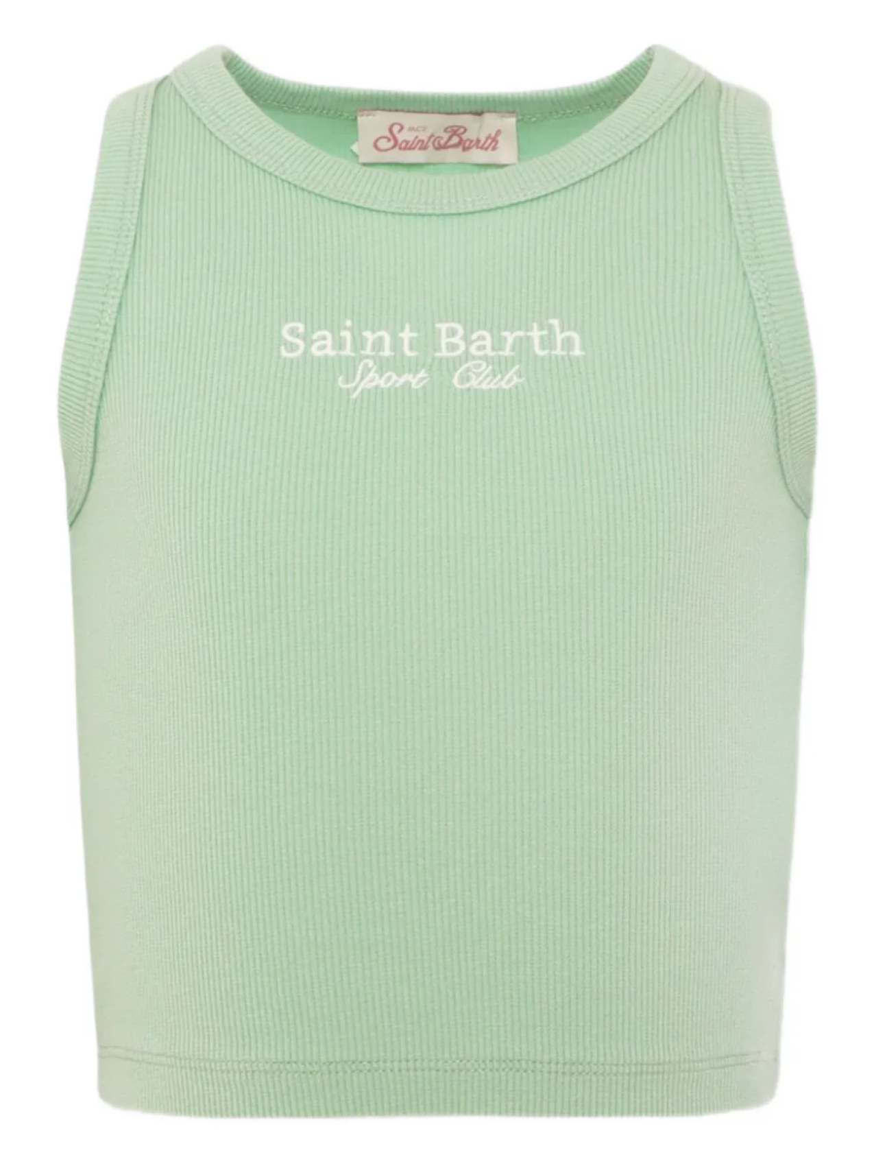 Топ из трикотажной ткани в рубчик MC2 Saint Barth Kids, зеленый
Топ из трикотажной ткани в рубчик MC2 Saint Barth Kids, зеленый