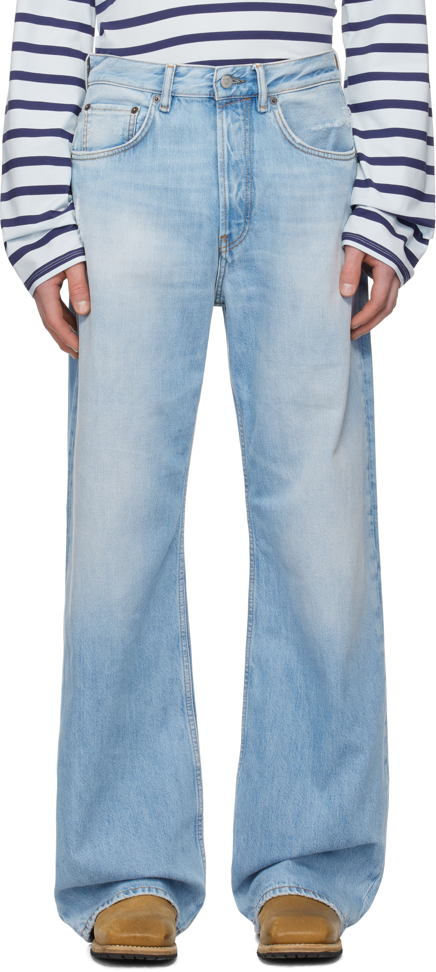 Синие свободные джинсы 2021M Acne Studios, светло-голубой
Синие свободные джинсы 2021M Acne Studios, светло-голубой