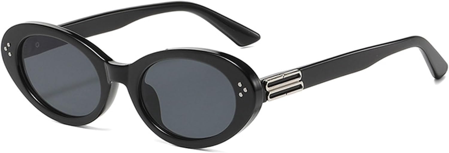 Ретро-солнцезащитные очки овальной формы «кошачий глаз» для женщин и мужчин, без поляризации, узкие, круглые, модные, для активного отдыха ALKAHE, Black Frame Black Grey Lens
Ретро-солнцезащитные очки овальной формы «кошачий глаз» для женщин и мужчин, без поляризации, узкие, круглые, модные, для активного отдыха ALKAHE, Black Frame Black Grey Lens