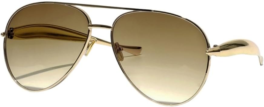 Женские солнцезащитные очки-пилот большого размера, золотистая металлическая оправа, защита от ультрафиолета UV400, винтажный стиль, модные аксессуары UJNHGQ, C4 Gold Brown
Женские солнцезащитные очки-пилот большого размера, золотистая металлическая оправа, защита от ультрафиолета UV400, винтажный стиль, модные аксессуары UJNHGQ, C4 Gold Brown