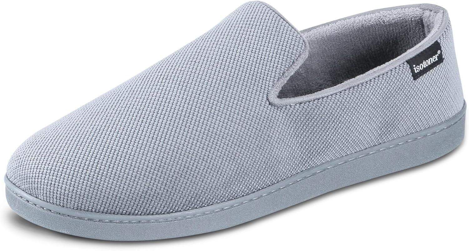 Мужские домашние/дышащие тапочки Isotoner с ромбовидным вельветом и комфортной стелькой с эффектом памяти, Ash
Мужские домашние/дышащие тапочки Isotoner с ромбовидным вельветом и комфортной стелькой с эффектом памяти, Ash