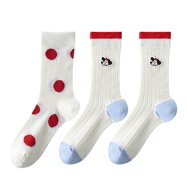 Женские носки с милой вышивкой в мультяшном стиле, 3 пары, веселый принт, мягкая хлопковая вязка Anna-Kaci, White Red
Женские носки с милой вышивкой в мультяшном стиле, 3 пары, веселый принт, мягкая хлопковая вязка Anna-Kaci, White Red