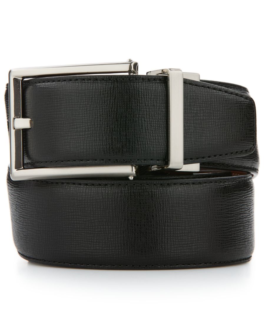 Мужской двусторонний ремень Safiano с текстурированной никелированной пряжкой Perry Ellis Portfolio, Black
Мужской двусторонний ремень Safiano с текстурированной никелированной пряжкой Perry Ellis Portfolio, Black