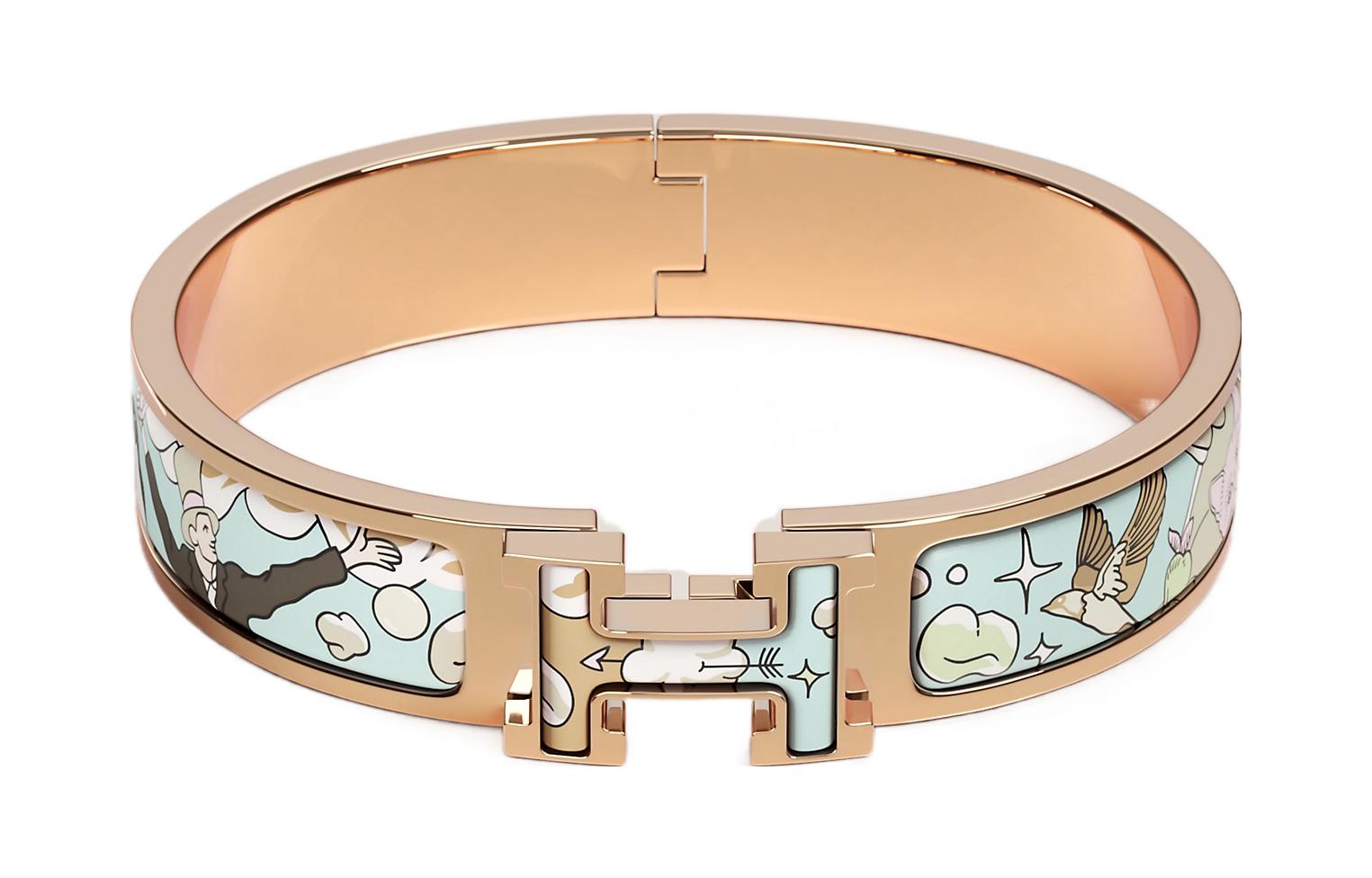 HERMES Кликирующие браслеты Clic H для женщин Rose Gold
HERMES Кликирующие браслеты Clic H для женщин Rose Gold