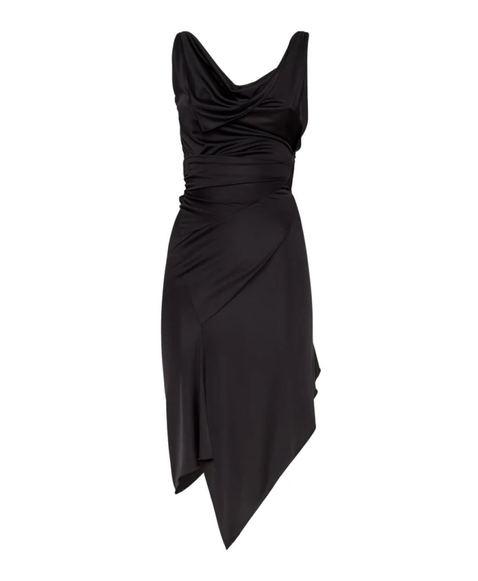 Черное платье без рукавов с ниспадающим вырезом. Dsquared2, черный
Черное платье без рукавов с ниспадающим вырезом. Dsquared2, черный