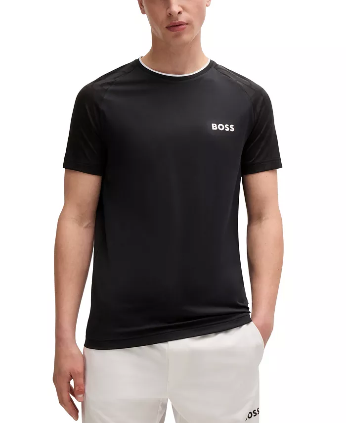 Мужская футболка Slim-Fit из стрейч-джерси Hugo Boss, черный
Мужская футболка Slim-Fit из стрейч-джерси Hugo Boss, черный