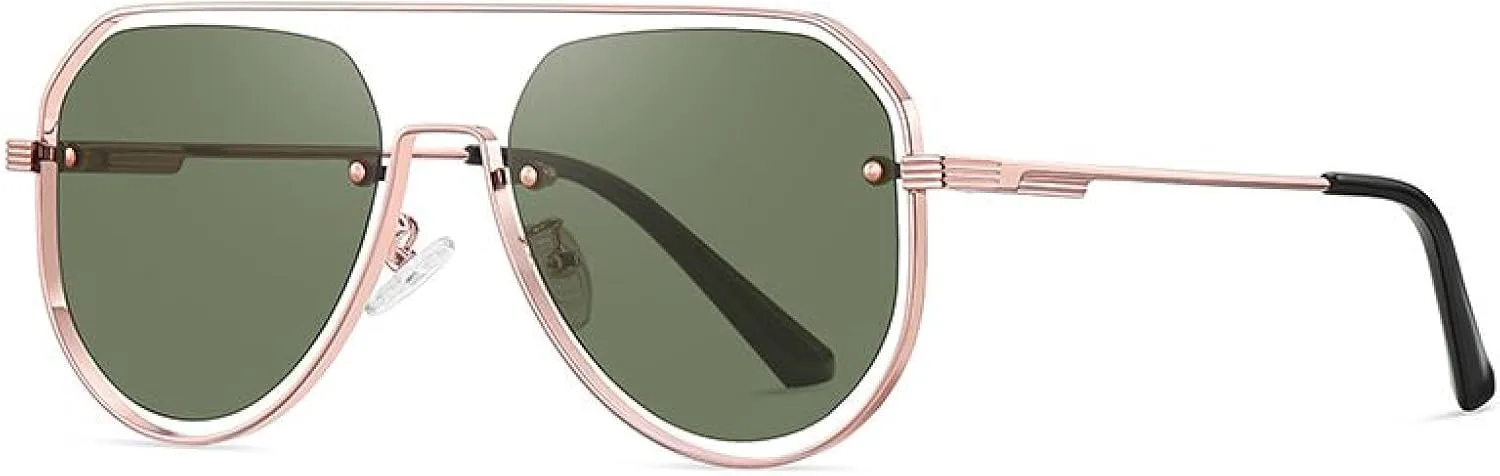 Солнцезащитные очки для женщин и мужчин с защитой от УФ-излучения 400, металлическая оправа, для пляжа, вечеринки и путешествий TVTBBVV, Bright Gold Green
Солнцезащитные очки для женщин и мужчин с защитой от УФ-излучения 400, металлическая оправа, для пляжа, вечеринки и путешествий TVTBBVV, Bright Gold Green