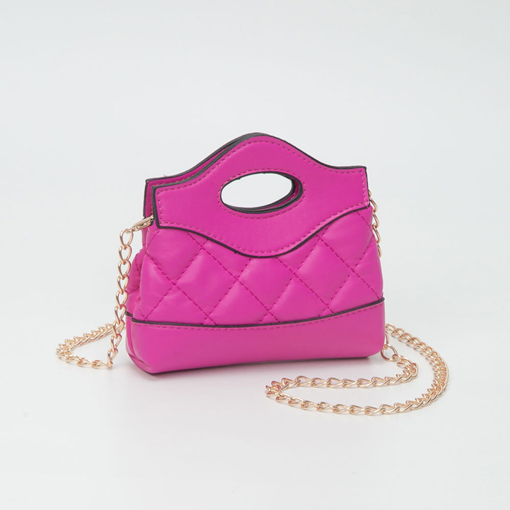 Миниатюрная стеганая сумка через плечо из гладкой искусственной кожи FASHNZFAB, фуксия
Миниатюрная стеганая сумка через плечо из гладкой искусственной кожи FASHNZFAB, фуксия