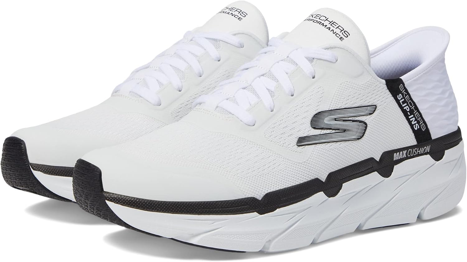 Мужские кроссовки Skechers Max Cushioning Slip-ins - для тренировок, бега и ходьбы с амортизирующей стелькой из мемори-пены, белый/черный
Мужские кроссовки Skechers Max Cushioning Slip-ins - для тренировок, бега и ходьбы с амортизирующей стелькой из мемори-пены, белый/черный