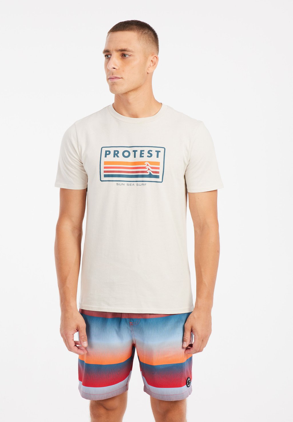 Футболка с принтом Protest, бежевый
Футболка с принтом Protest, бежевый