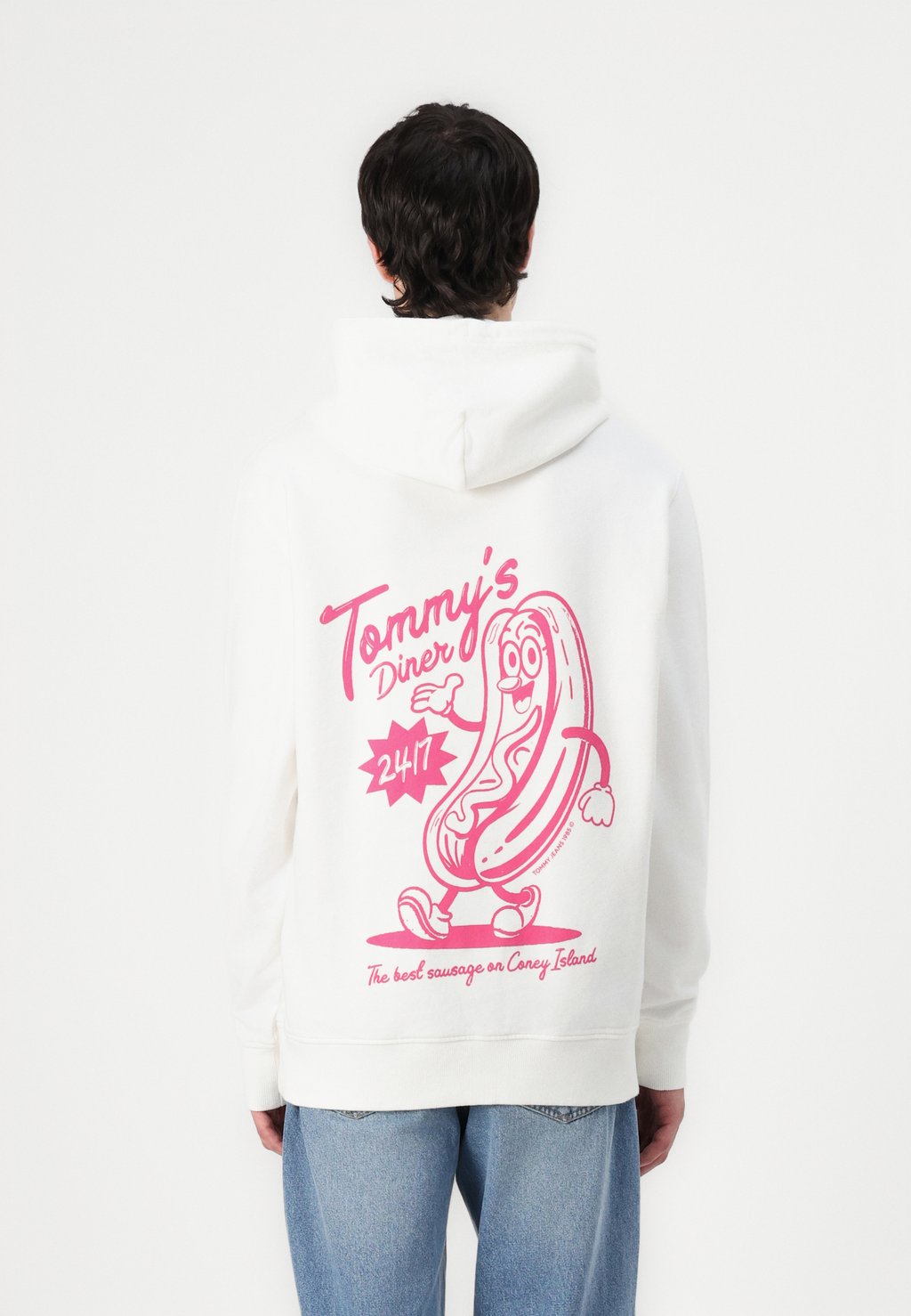 Толстовка с капюшоном NOVELTY FAIR HOODIE - Sweatshirt Tommy Jeans, кремовый 
Толстовка с капюшоном NOVELTY FAIR HOODIE - Sweatshirt Tommy Jeans, кремовый