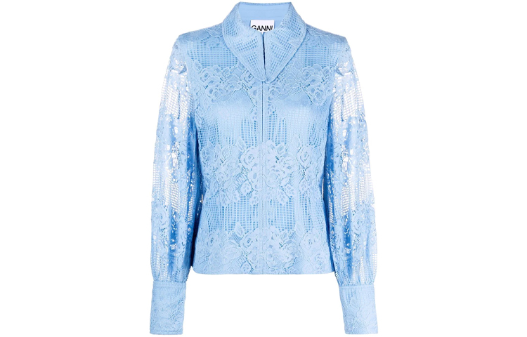 GANNI Синяя женская блузка
GANNI Синяя женская блузка