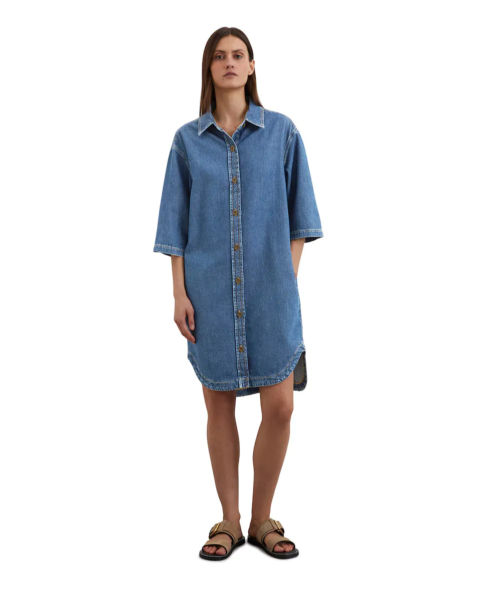 Регулярный джинсовый платье из смеси органического хлопка и лиоцелла MARC O'POLO, синий
Регулярный джинсовый платье из смеси органического хлопка и лиоцелла MARC O'POLO, синий